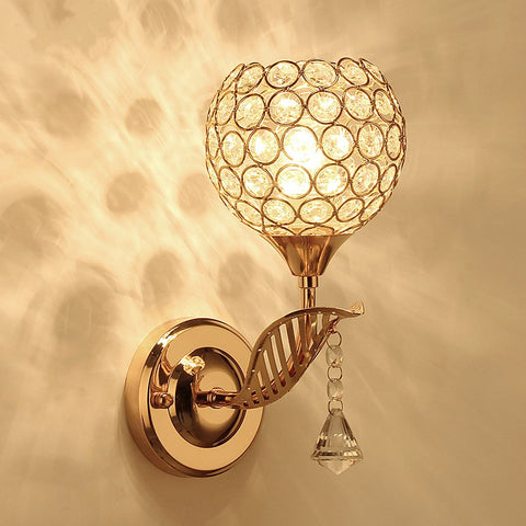 Modern Crystal Lampshade Wall Lamp